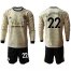 Manchester United #22 Mkhitaryan Away Long Sleeves Soccer Club Jersey
