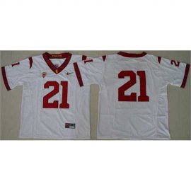 USC Trojans #21 Adoree Jackson White PAC-12 C Patch Stitched NCAA Jersey