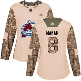 Adidas Colorado Avalanche #8 Cale Makar Camo Authentic 2017 Veterans Day Womens Stitched NHL Jersey