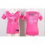 Nike Detroit Lions #81 Calvin Johnson Pink Womens Stitched NFL Elite Draft Him Shimmer Jersey