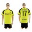 Dortmund #17 Aubameyang European Away Soccer Club Jersey
