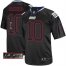 Nike New York Giants #10 Eli Manning Lights Out Black Mens Stitched NFL Elite Autographed Jersey