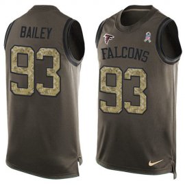 Nike Atlanta Falcons #93 Allen Bailey Green Mens Stitched NFL Limited Salute To Service Tank Top Jersey