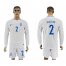 England #2 WALKER Goalkeeper Home 2018 FIFA World Cup Long Sleeve Soccer Jersey