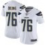 Nike Los Angeles Chargers #76 Russell Okung White Womens Stitched NFL Vapor Untouchable Limited Jersey