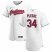 Cleveland Indians #34 Zach Plesac Mens Nike White Home 2020 Authentic Team MLB Jersey