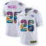 New England New England Patriots #26 Sony Michel Mens White Nike Multi-Color 2020 NFL Crucial Catch Limited NFL Jersey