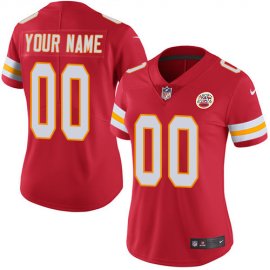 Nike Kansas City Chiefs Customized Red Team Color Stitched Vapor Untouchable Limited Womens NFL Jersey