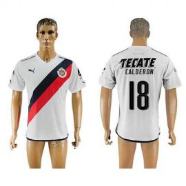 Guadalajara #18 Calderon Away Soccer Club Jersey