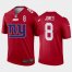 New York New York Giants #8 Daniel Jones Red Mens Nike Big Team Logo Player Vapor Limited NFL Jersey