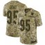 Nike Chicago Bears #95 Richard Dent Camo Mens Stitched NFL Limited 2018 Salute To Service Jersey
