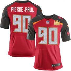 Nike Tampa Bay Buccaneers #90 Jason Pierre-Paul Red Team Color Mens Super Bowl LV Champions Patch Stitched NFL Vapor Untouchable Elite Jersey