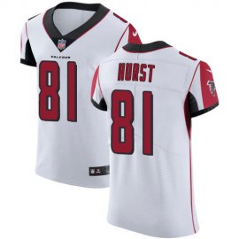 Nike Atlanta Falcons #81 Hayden Hurst White Mens Stitched NFL New Elite Jersey