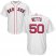 Boston Red Sox #50 Mookie Betts White Cool Base Stitched Youth MLB Jersey