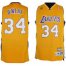 Los Angeles Lakers 34 Shaquille ONeal Soul Swingman Yellow Jersey Cheap