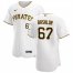 Pittsburgh Pirates #67 Tyler Bashlor Mens Nike White Home 2020 Authentic Player MLB Jersey