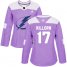 Adidas Tampa Bay Lightning #17 Alex Killorn Purple Authentic Fights Cancer Womens Stitched NHL Jersey