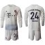 Bayern Munchen #24 Tolisso Away Long Sleeves Soccer Club Jersey