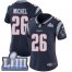 Nike New England Patriots #26 Sony Michel Navy Blue Team Color Super Bowl LIII Bound Womens Stitched NFL Vapor Untouchable Limited Jersey