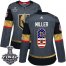 Adidas Vegas Golden Knights #6 Colin Miller Grey Home Authentic USA Flag 2018 Stanley Cup Final Womens Stitched NHL Jersey