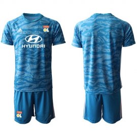 Lyon Blank Blue Goalkeeper Soccer Club Jersey