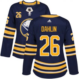Adidas Buffalo Sabres #26 Rasmus Dahlin Navy Blue Home Authentic Womens Stitched NHL Jersey