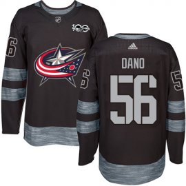 Adidas Columbus Blue Jackets #56 Marko Dano Black 1917-2017 100th Anniversary Stitched NHL Jersey