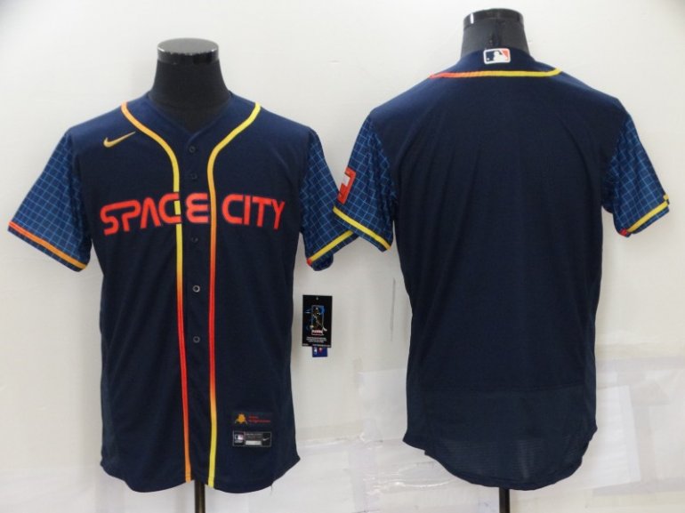 Astros Blank Navy Nike 2022 City Connect Flexbase Jersey Astros Blank Navy Nike 2022 City Connect Flexbase Jersey