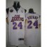 Los Angeles Lakers 24 Bryant white jerseys Cheap