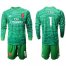 Arsenal #1 Leno Green Long Sleeves Goalkeeper Soccer Club Jersey