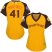 Detroit Tigers #41 Victor Martinez Gold 2016 All-Star American League Womens Stitched MLB Jersey