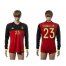 Belgium #23 Vermaelen Red Home Long Sleeves Soccer Country Jersey