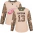 Adidas Detroit Red Wings #13 Pavel Datsyuk Camo Authentic 2017 Veterans Day Womens Stitched NHL Jersey
