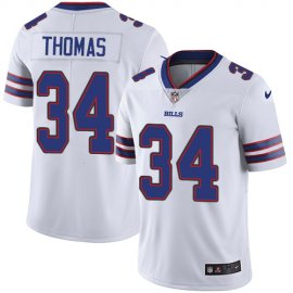 Nike Buffalo Bills #34 Thurman Thomas White Mens Stitched NFL Vapor Untouchable Limited Jersey