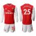 Arsenal #25 Jenkinson Red Home Long Sleeves Soccer Club Jersey