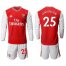 Arsenal #25 Jenkinson Red Home Long Sleeves Soccer Club Jersey