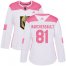 Adidas Vegas Golden Knights #81 Jonathan Marchessault White/Pink Authentic Fashion Womens Stitched NHL Jersey