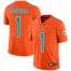 Nike Miami Dolphins #1 Tua Tagovailoa Orange Mens Stitched NFL Limited Inverted Legend Jersey