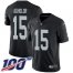Nike Las Vegas Raiders #15 Nelson Agholor Black Team Color Mens Stitched NFL 100th Season Vapor Untouchable Limited Jersey