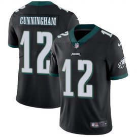 Nike Philadelphia Eagles #12 Randall Cunningham Black Alternate Mens Stitched NFL Vapor Untouchable Limited Jersey