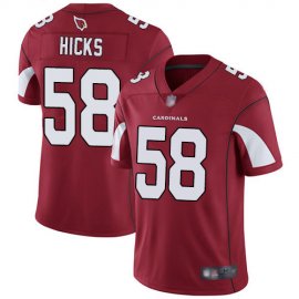 Nike Arizona Cardinals #58 Jordan Hicks Red Team Color Mens Stitched NFL Vapor Untouchable Limited Jersey