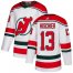 Adidas New Jersey Devils #13 Nico Hischier White Alternate Authentic Stitched NHL Jersey