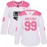Adidas Los Angeles Kings #99 Wayne Gretzky White/Pink Authentic Fashion Womens Stitched NHL Jersey