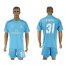 Real Madrid #31 R.Yanez Sky Blue Goalkeeper Soccer Club Jersey