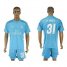 Real Madrid #31 R.Yanez Sky Blue Goalkeeper Soccer Club Jersey