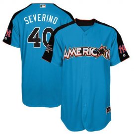 New York Yankees #40 Luis Severino Blue 2017 All-Star American League Stitched Youth MLB Jersey