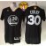 Warriors #30 Stephen Curry New Black Alternate The Finals Patch Stitched NBA Jersey