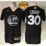 Warriors #30 Stephen Curry New Black Alternate The Finals Patch Stitched NBA Jersey