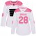 Adidas Philadelphia Flyers #28 Claude Giroux White/Pink Authentic Fashion Womens Stitched NHL Jersey