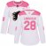Adidas Calgary Flames #28 Elias Lindholm White/Pink Authentic Fashion Womens Stitched NHL Jersey